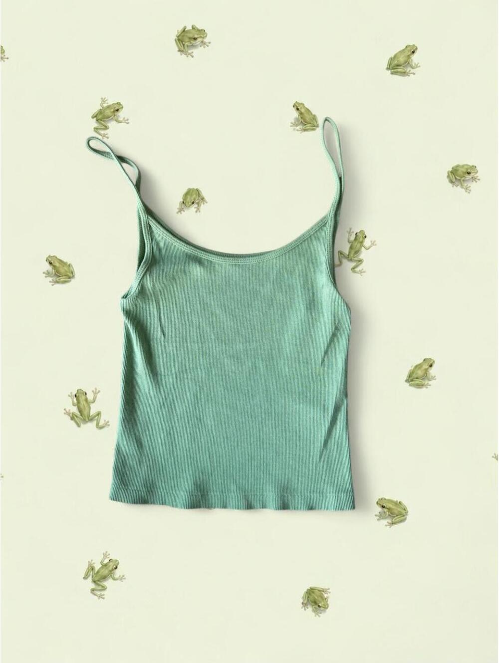 Brandy Melville matcha green tank